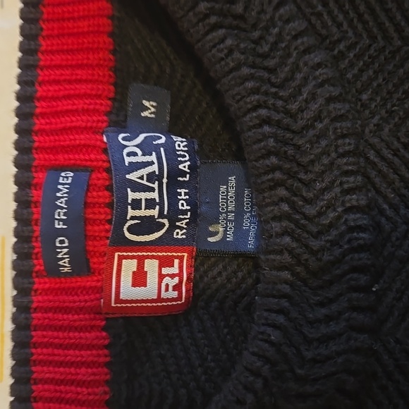 Chaps Ralph Lauren vintage mens thick crewneck sweater, medium - Picture 2 of 7